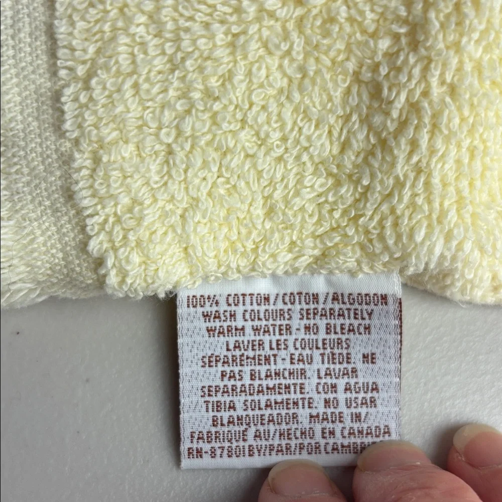 Embroidered Floral Ribbon Buttercream Finger Towels